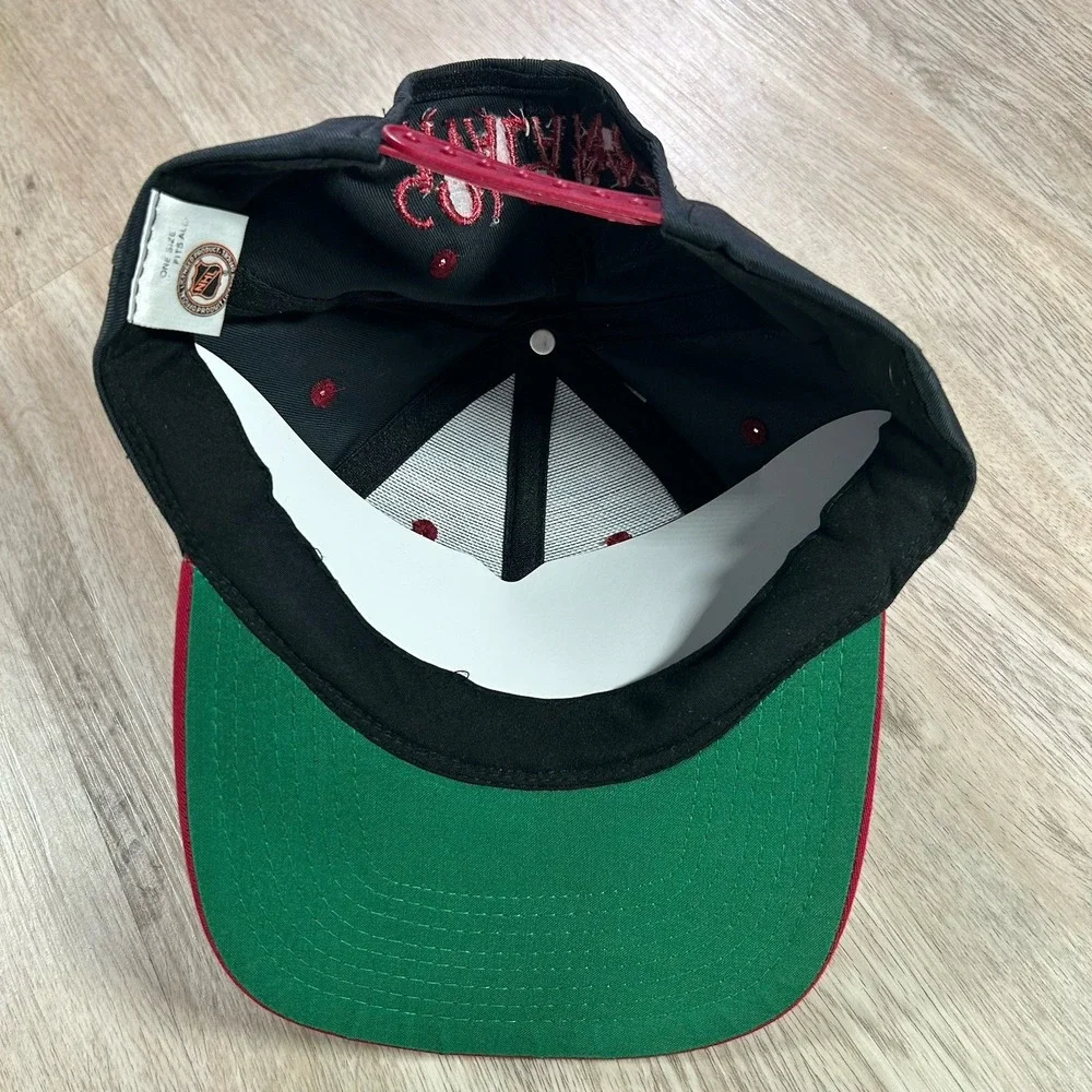VTG Colorado Avalanche Snapback Hat NHL Hockey Twins‎ Black Cap